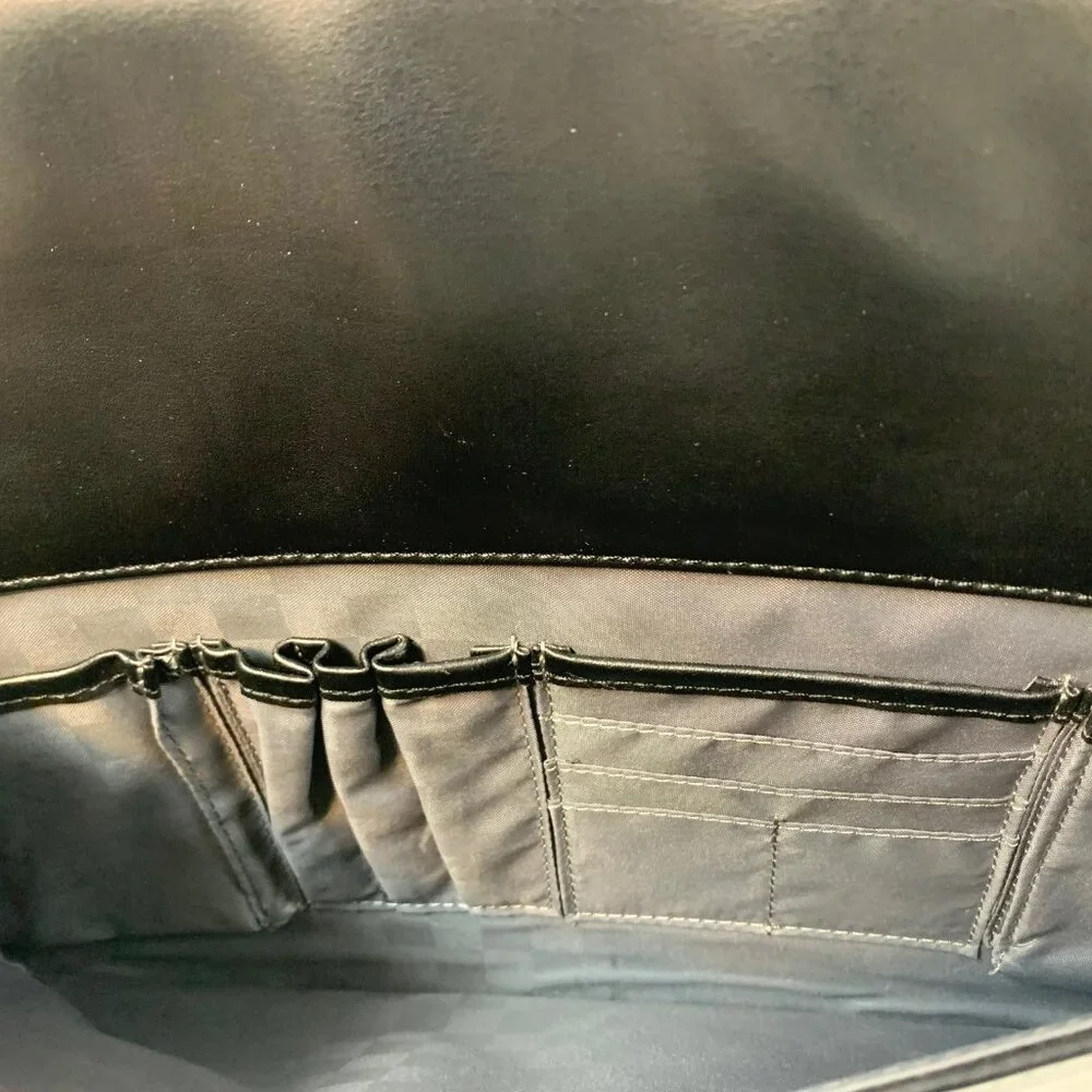 Samsonite Black Leather Portfolio Briefcase